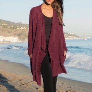 Barefoot Dreams Cozychic Lite Burgundy Island Wrap Size S / M